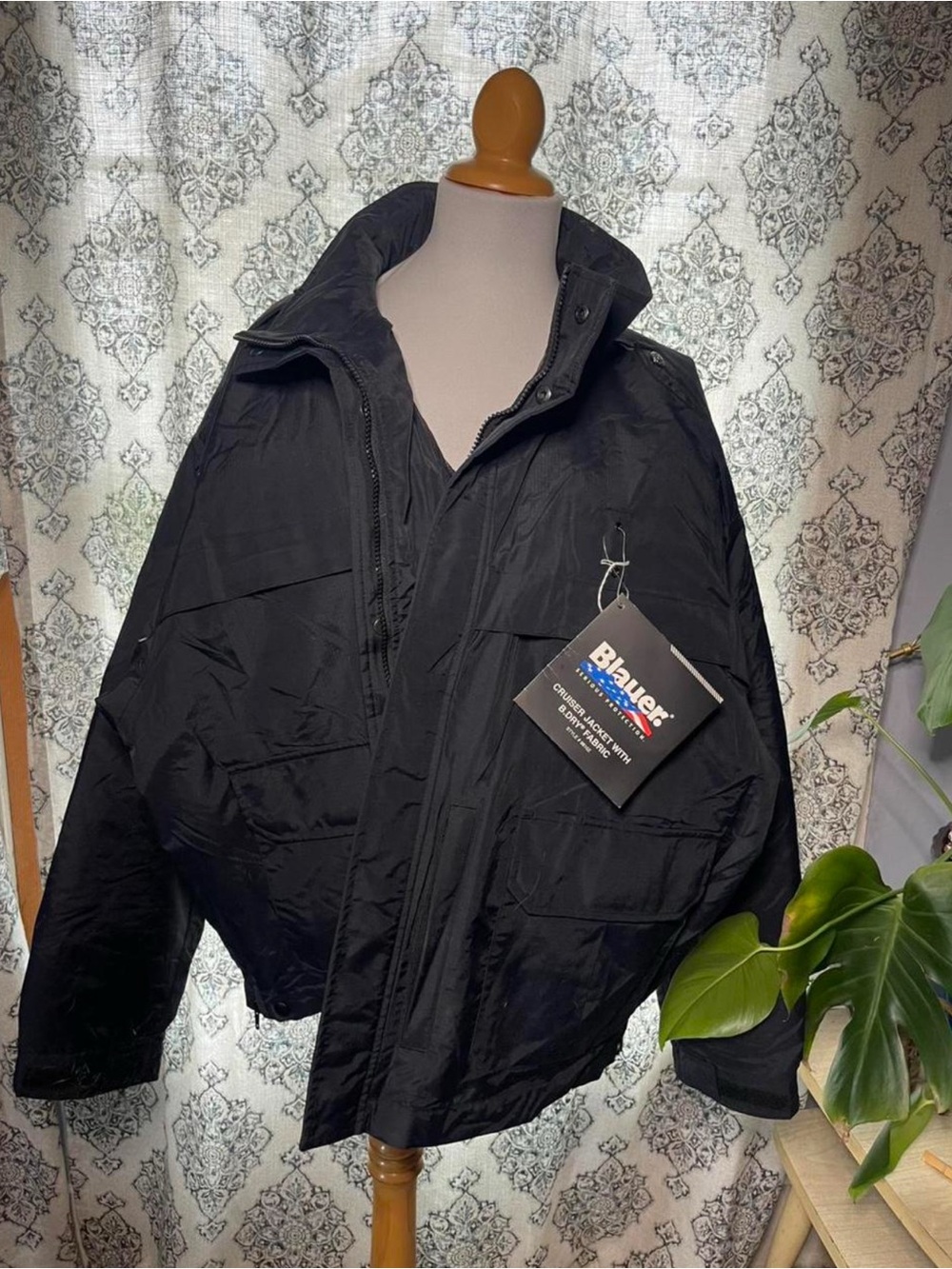 Blauer Black Military-Style Field Jacket